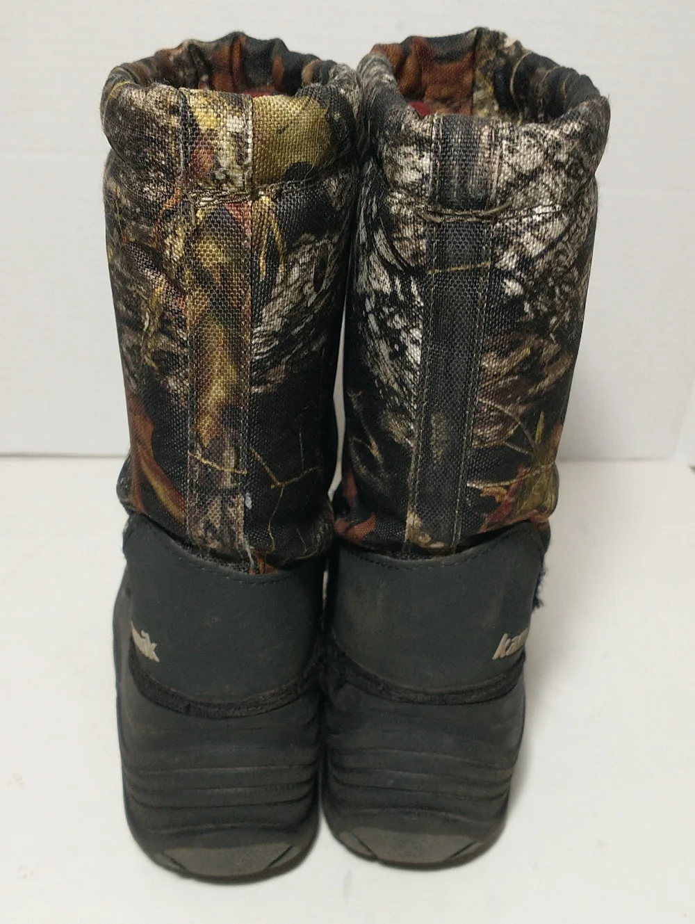 Kamik Winter Snow Boots, Size 1, Camouflage /Black, Removable Felt Liners